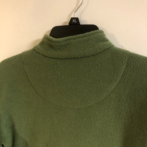 Vintage Christmas zipper green sweater- size M - Picture 3 of 16